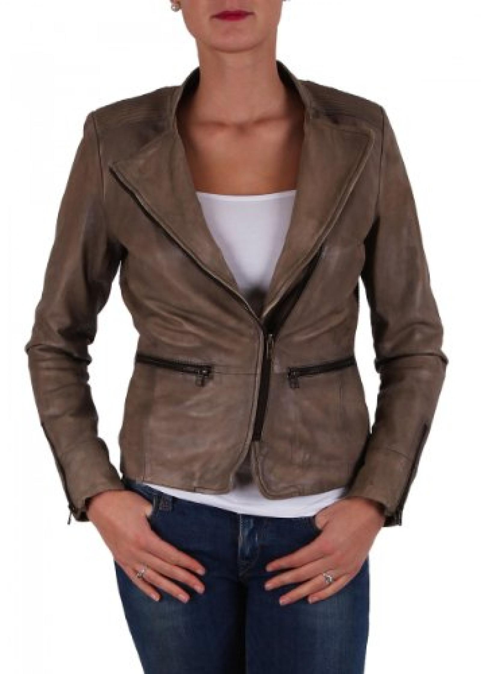 Goosecraft Damen Lederjacke " GELLARY016" sand Goosecraft Damen Lederjacke " GELLARY016" sand